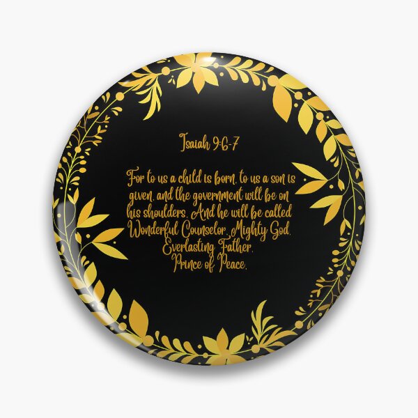 Item preview, For Unto Us a Child is Born - Bible Verse Gold Lettering - Christian Christmas Design designed and sold by Ric1926.