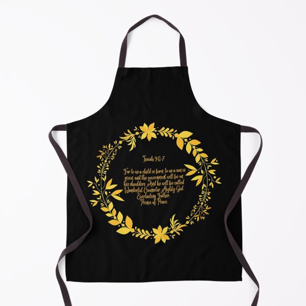Item preview, For Unto Us a Child is Born - Bible Verse Gold Lettering - Christian Christmas Design designed and sold by Ric1926.