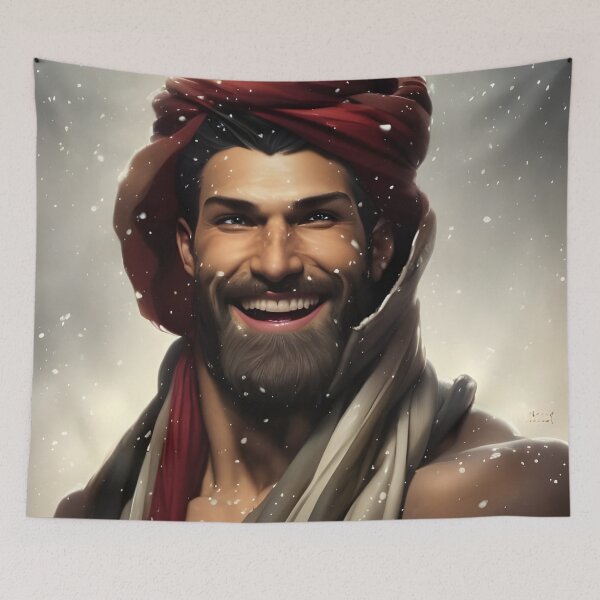 Item preview, Winter Hunk with Beautiful Smile designed and sold by withdiamonds.