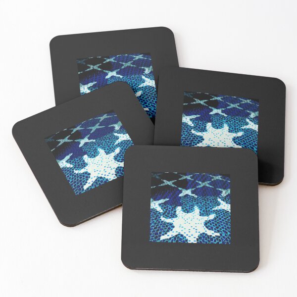 Item preview, Abstract starfish aliens swimming in the pool designed and sold by unbleepable.