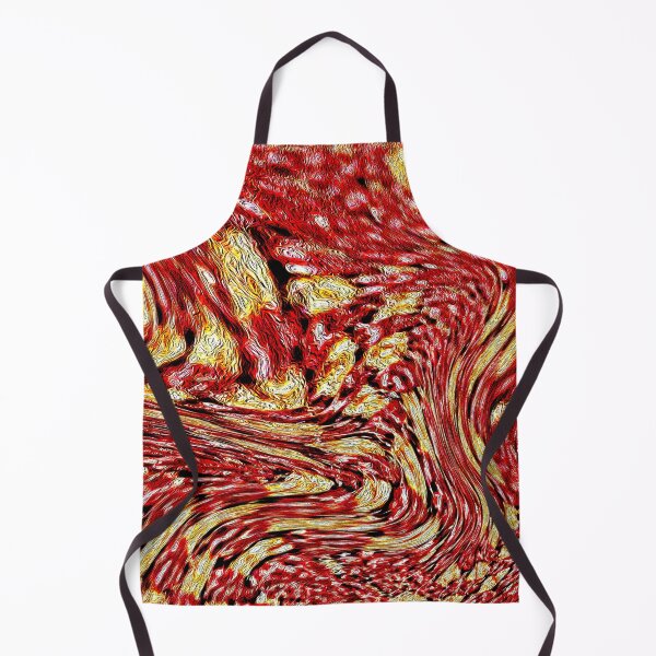Item preview, Red and Yellow Patchy Swirly Swirls designed and sold by Geoff Treagus.