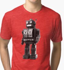 retro robot Tri-blend T-Shirt