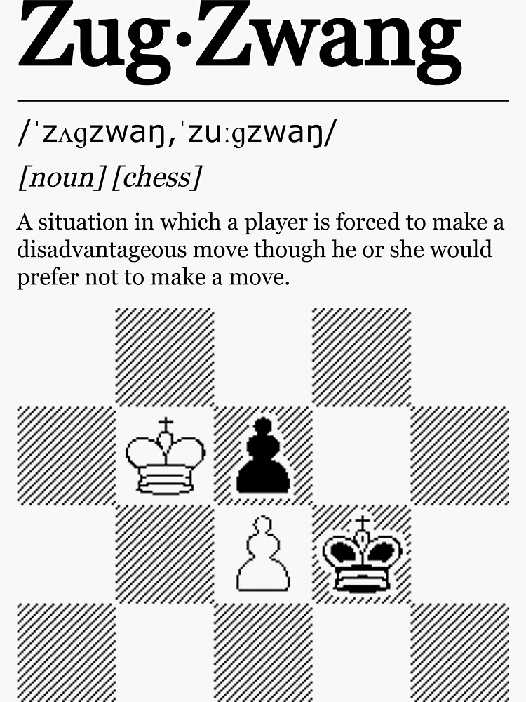 Zugzwang Art Board Print for Sale by ChessBaits