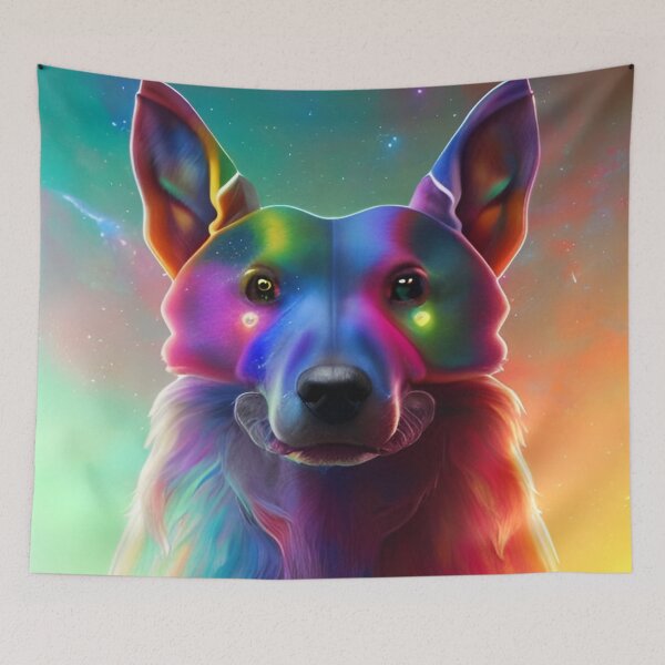 Item preview, Cosmic Rainbow Dog  designed and sold by Itsheartshop.