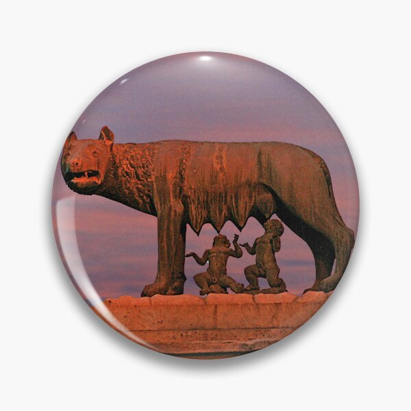 Item preview, Capitoline Wolf Rome Symbol Myth Bronze Sculpture designed and sold by worldways.