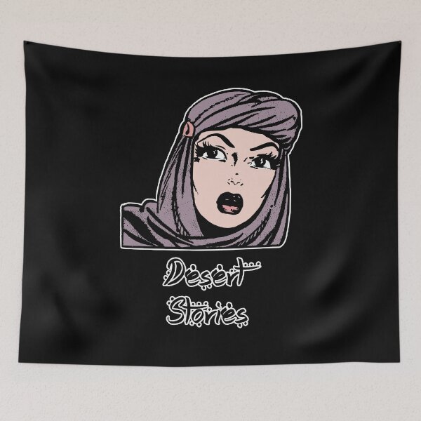 Item preview, 'Desert Stories' Hijab Girl - Retro Illustration Design for T-shirts, mugs, phone cases and other accessories designed and sold by Ridiculam Toga.