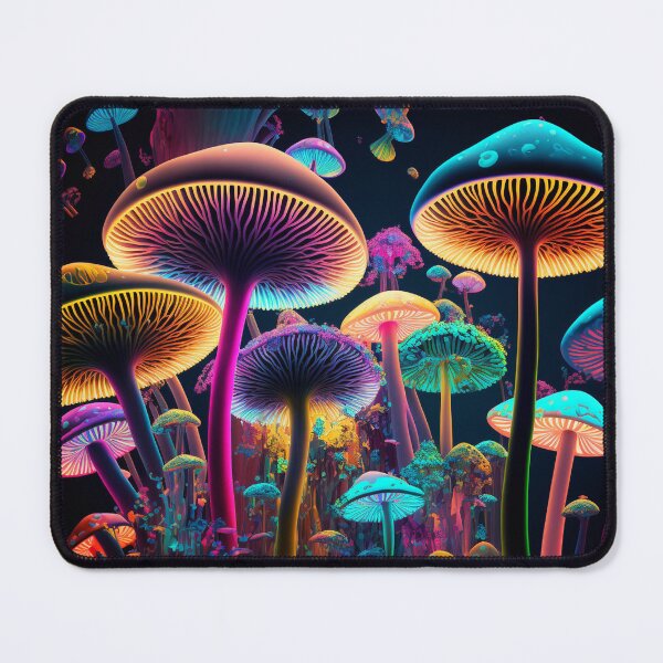 Artikelvorschau, Leuchtende psychedelische Pilze entworfen und verkauft von rudekitten.