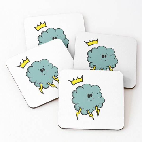 Item preview, Doodle cloud and lightning bolts designed and sold by FrenchDoodle.