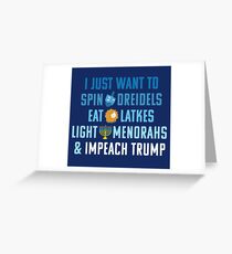 Impeach Trump for Hanukkah : Funny Chanukah Greeting Card
