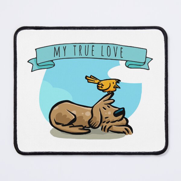 Item preview, My True Love - Puppy Waiting and Bird- Pets P17 designed and sold by AJATheWholeGang.