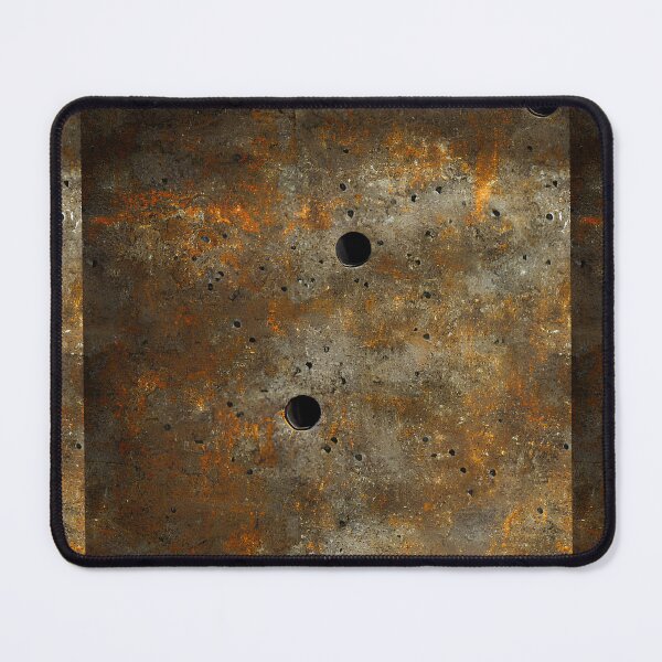 Item preview, Bullet holes in industrial  metal surface wallpaper designed and sold by patterncrow.