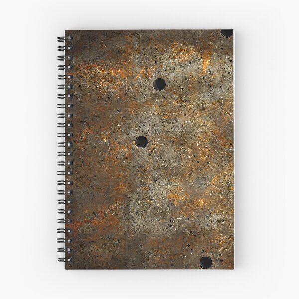 Item preview, Bullet holes in industrial  metal surface wallpaper designed and sold by patterncrow.