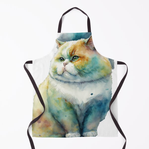 Item preview, Chonk cat watercolor designed and sold by printiesart.