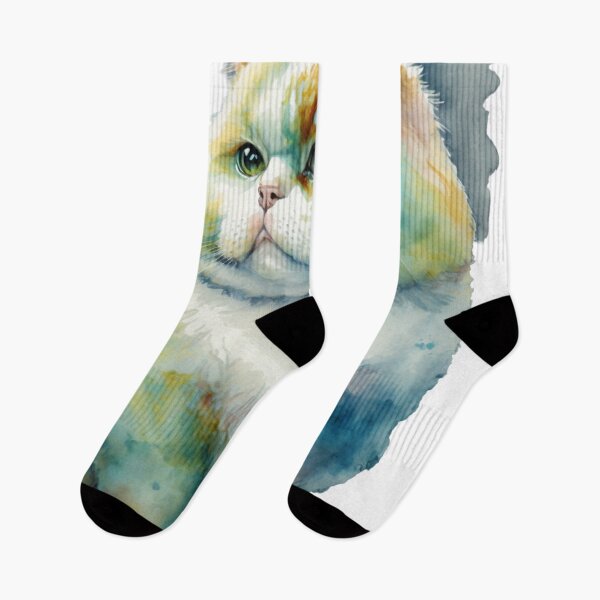 Item preview, Chonk cat watercolor designed and sold by printiesart.