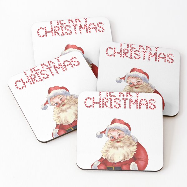 Item preview, santa claus with writing merry christmas candy cane style designed and sold by JAG2B.