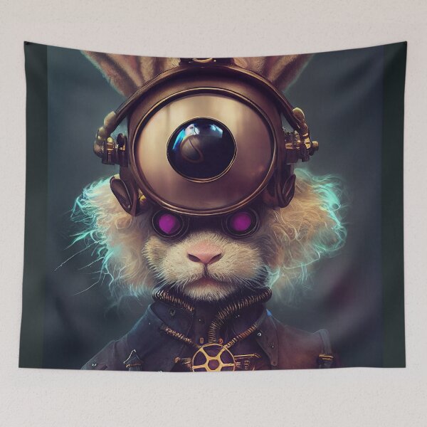Item preview, Anthropomorphic Cyberpunk Rabbit  designed and sold by MimozaStudio.