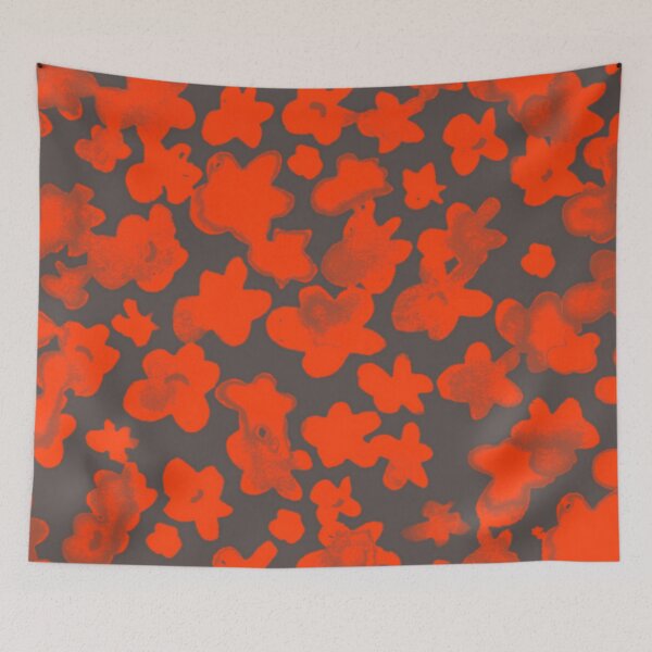 Item preview, Watercolor red-orange  flowers.  designed and sold by Mygeneration.