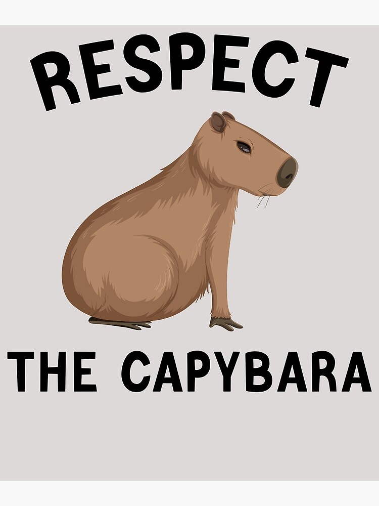 Lustige Capybara Kunst für Männer Frauen Kinder Nagetier Capyb