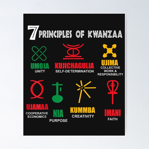 Cute Kwanzaa seamless pattern with seven kinara candles and dots