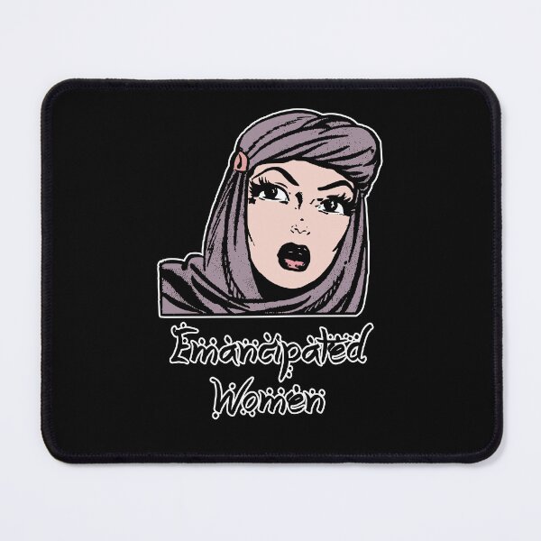 Item preview, Emancipated Hijab Girl - Retro Illustration Design for T-shirts, mugs, phone cases and other accessories designed and sold by Ridiculam Toga.