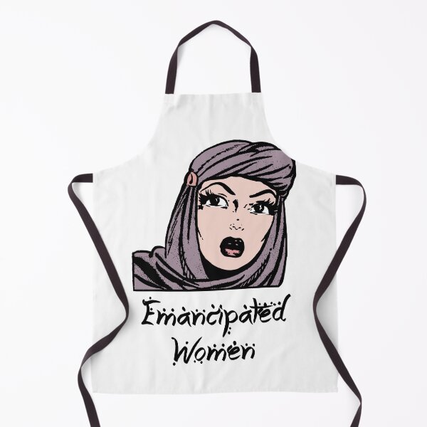 Item preview, Emancipated Hijab Girl - Retro Illustration Design for T-shirts, mugs, phone cases and other accessories designed and sold by Ridiculam Toga.