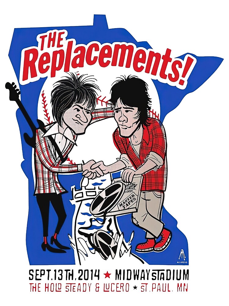 The Replacements Midway Stadium Concert Tour Vintage Premium Matte