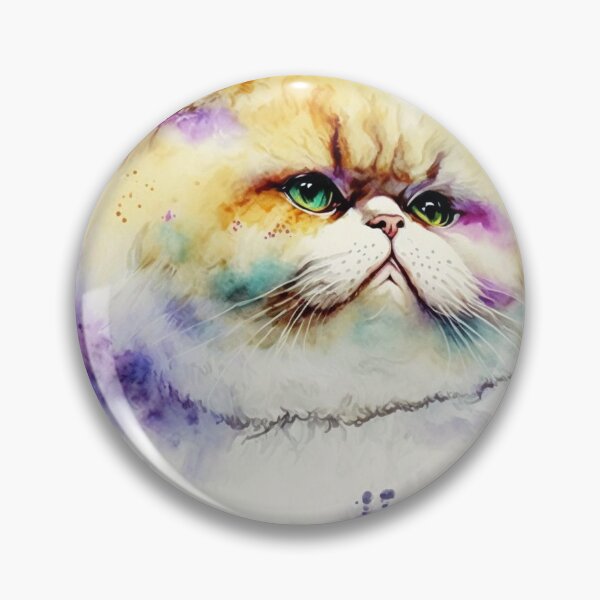 Artikelvorschau, Chonk-Katzen-Aquarell 04 entworfen und verkauft von printiesart.