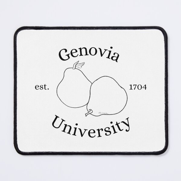 Item preview, Genovia University - Pear - Black Letters designed and sold by LisaMichelleArt.