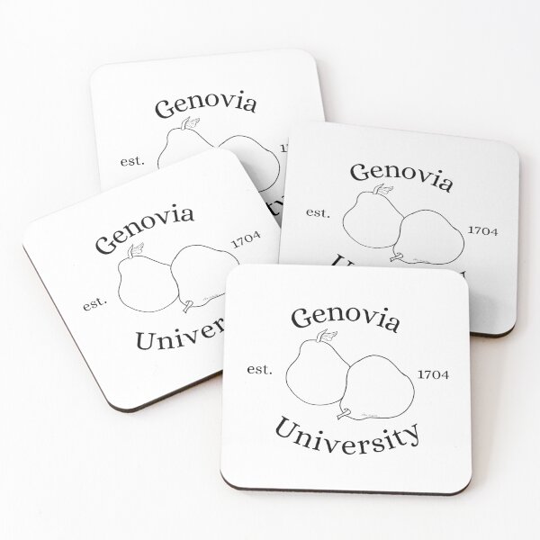 Item preview, Genovia University - Pear - Black Letters designed and sold by LisaMichelleArt.