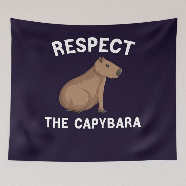 Item preview, Respect The Capybara Funny Capybara For Men Women Kids Cavy designed and sold by Sarah38.