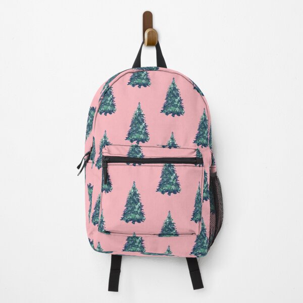 Item preview, Festive Watercolor Snowy Christmas Tree On Pink designed and sold by tanjica.
