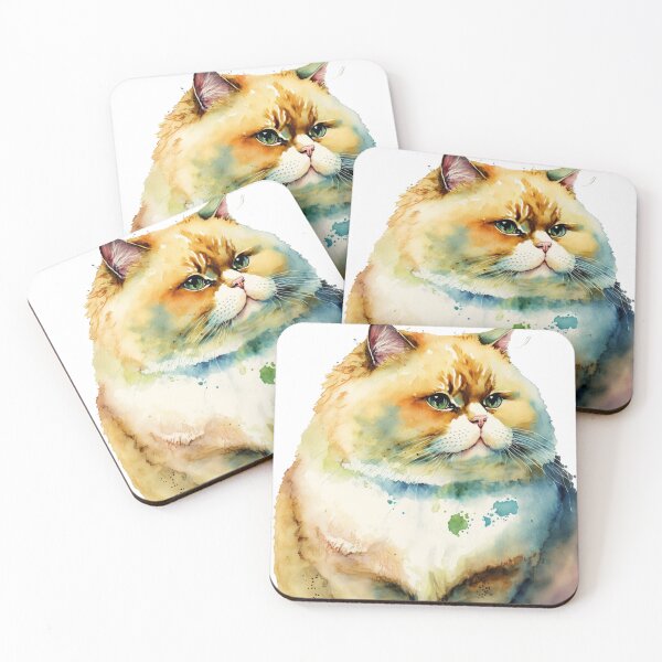 Item preview, Chonk cat watercolor 05 designed and sold by printiesart.
