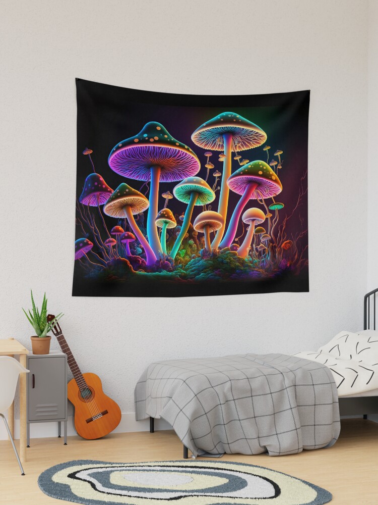 Psychedelic Mushroom Wall Hanging Tapestry