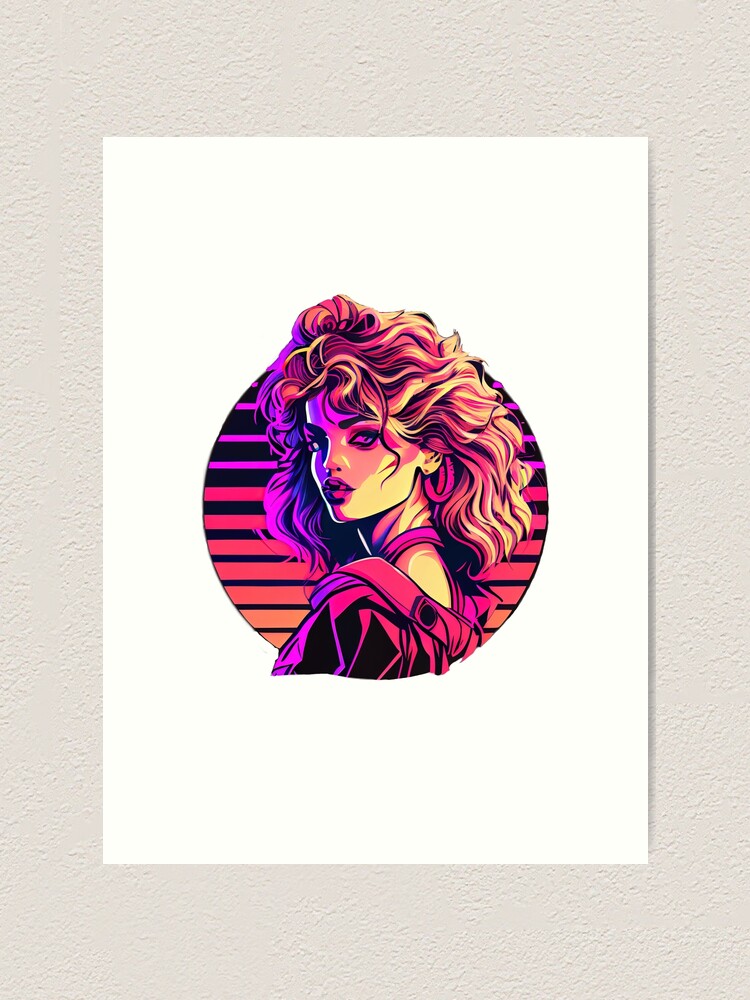 Retrowave Synthwave 80s Character Design For The Eighties Music