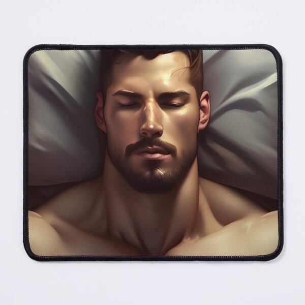 Item preview, Sleeping Hunk With Beautiful and Glowing Skin designed and sold by withdiamonds.