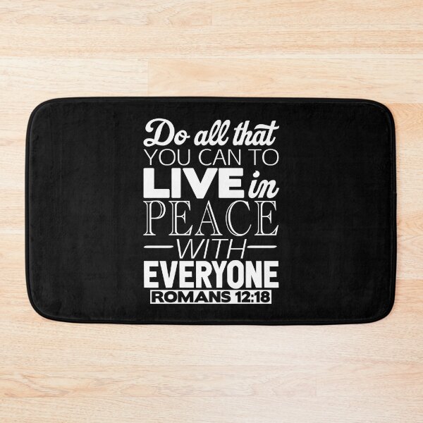 Item preview, Live In Peace With Everyone - Romans 12:18 designed and sold by plushism.
