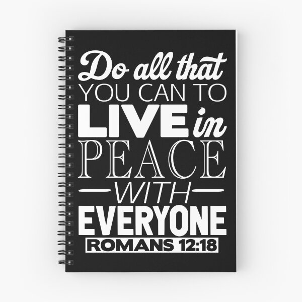 Item preview, Live In Peace With Everyone - Romans 12:18 designed and sold by plushism.