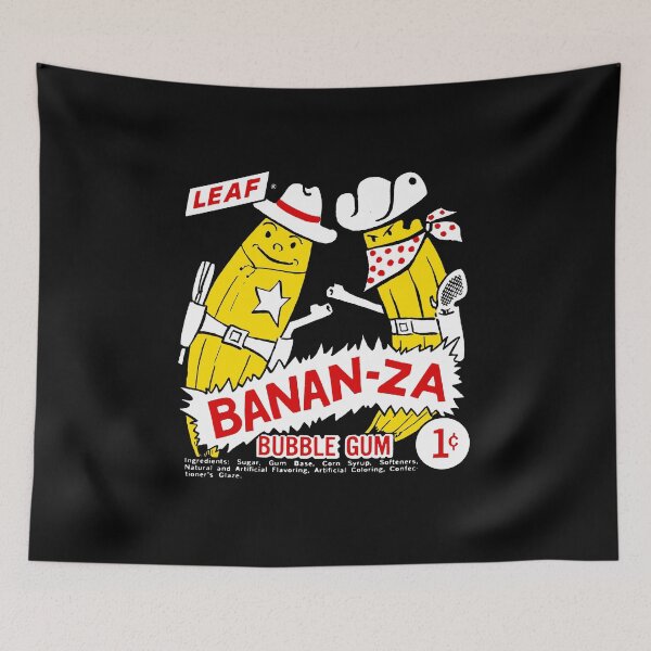 Item preview, BANANA BUBBLE GUM - ATOMIC AGE PACKAGING designed and sold by ThrowbackAds.
