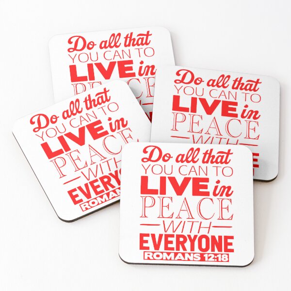 Item preview, Live In Peace With Everyone - Romans 12:18 designed and sold by plushism.