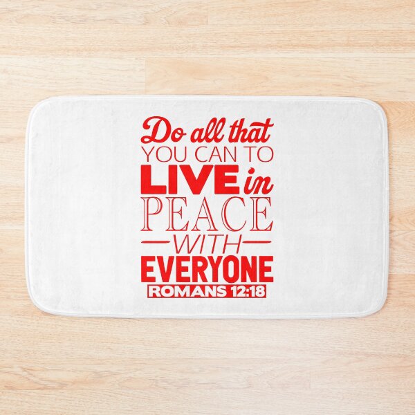 Item preview, Live In Peace With Everyone - Romans 12:18 designed and sold by plushism.