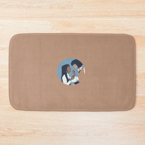 Item preview, pretty private school girls smoking a cigarette <3 (blue background) designed and sold by llunardream.