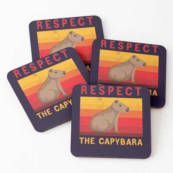Item preview, Respect The Capybara Vintage Retro Funny Capybara Lover designed and sold by Sarah38.