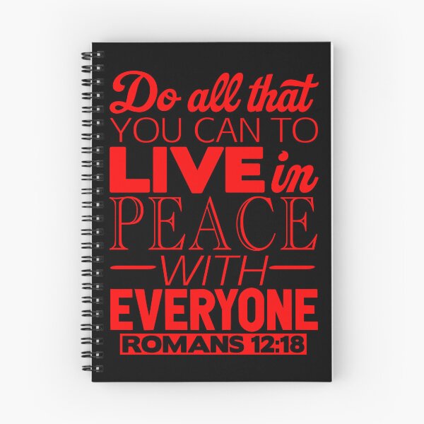 Item preview, Live In Peace With Everyone - Romans 12:18 designed and sold by plushism.