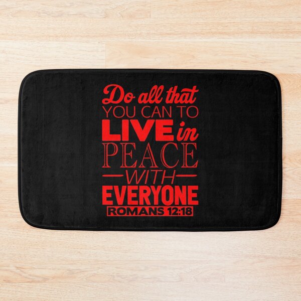 Item preview, Live In Peace With Everyone - Romans 12:18 designed and sold by plushism.