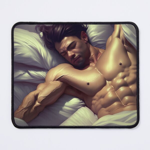 Item preview, Sleeping Hunk in Bed  designed and sold by withdiamonds.