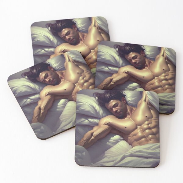 Item preview, Sleeping Hunk in Bed  designed and sold by withdiamonds.