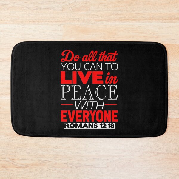 Item preview, Live In Peace With Everyone - Romans 12:18 designed and sold by plushism.