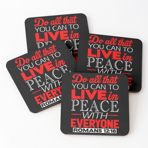 Item preview, Live In Peace With Everyone - Romans 12:18 designed and sold by plushism.