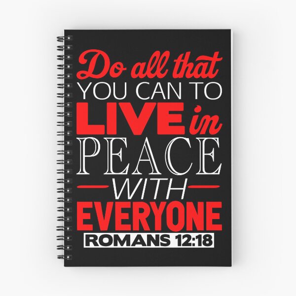 Item preview, Live In Peace With Everyone - Romans 12:18 designed and sold by plushism.