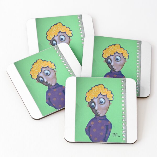 Item preview, Little Flower Boy Alone in the Woods Looking for Friend | Bad Hero Portrait Lowbrow Pop Surreal Art | Cartoon Star | Mini Masterpieces | Original Oil Painting By Tyler Tilley designed and sold by Tyler Tilley.